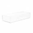 Storage tray, Stackable, SELENA ORGANISER MEDIUM, 25,6 x 9,7 x H 4,8 cm, Clear  Storage tray, Stackable, SELENA ORGANISER MEDIUM, 25,6 x 9,7 x H 4,8 cm, Clear