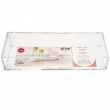 Storage tray, Stackable, SELENA ORGANISER MEDIUM, 25,6 x 9,7 x H 4,8 cm, Clear  Storage tray, Stackable, SELENA ORGANISER MEDIUM, 25,6 x 9,7 x H 4,8 cm, Clear