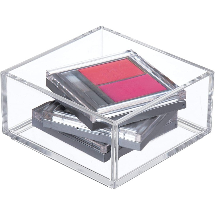 Storage tray, Stackable, CLARITY ORGANISER SQUARE MINI, 10,2 x 10,2 x H 5 cm, Clear in the group Storage / Storage boxes / Mini organizers at SmartaSaker.se (40699)
