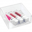 Storage tray, Stackable, CLARITY ORGANISER SQUARE MINI, 10,2 x 10,2 x H 5 cm, Clear  Storage tray, Stackable, CLARITY ORGANISER SQUARE MINI, 10,2 x 10,2 x H 5 cm, Clear