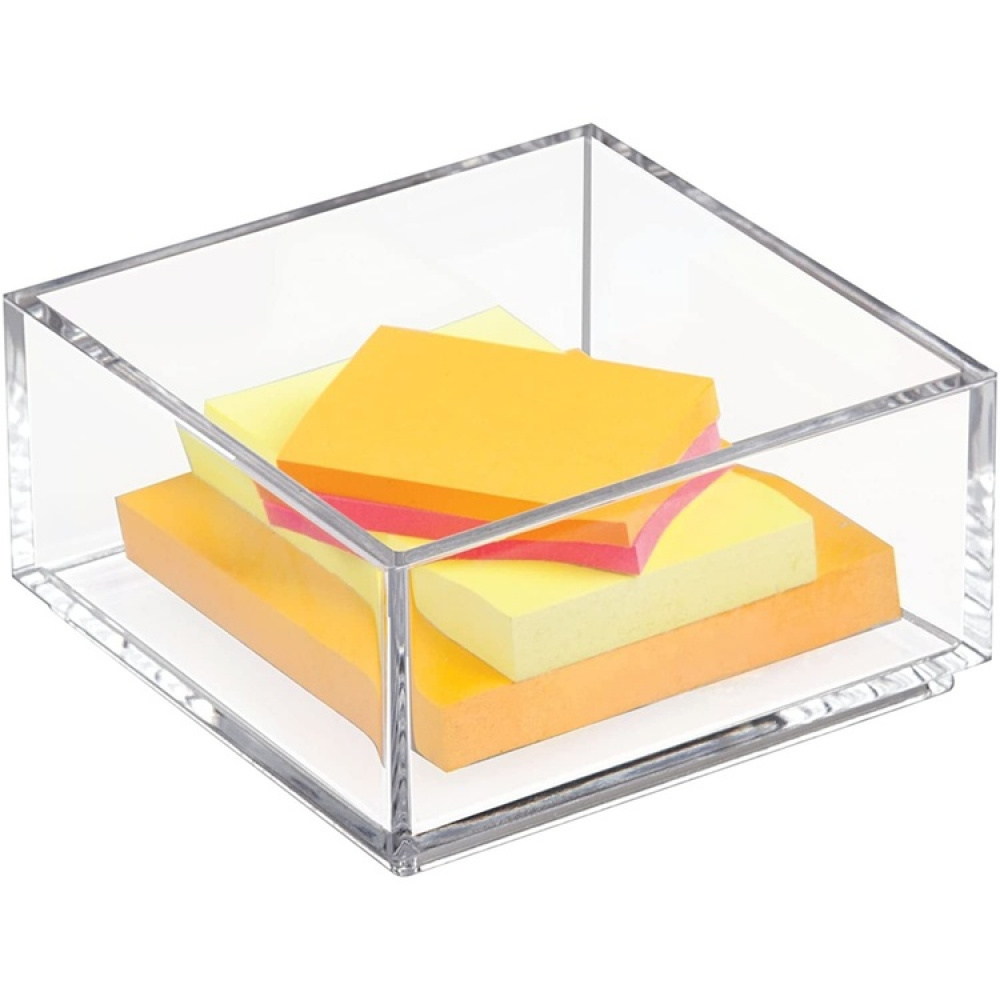 Storage tray, Stackable, CLARITY ORGANISER SQUARE MINI, 10,2 x 10,2 x H 5 cm, Clear in the group Storage / Storage boxes / Mini organizers at SmartaSaker.se (40699)