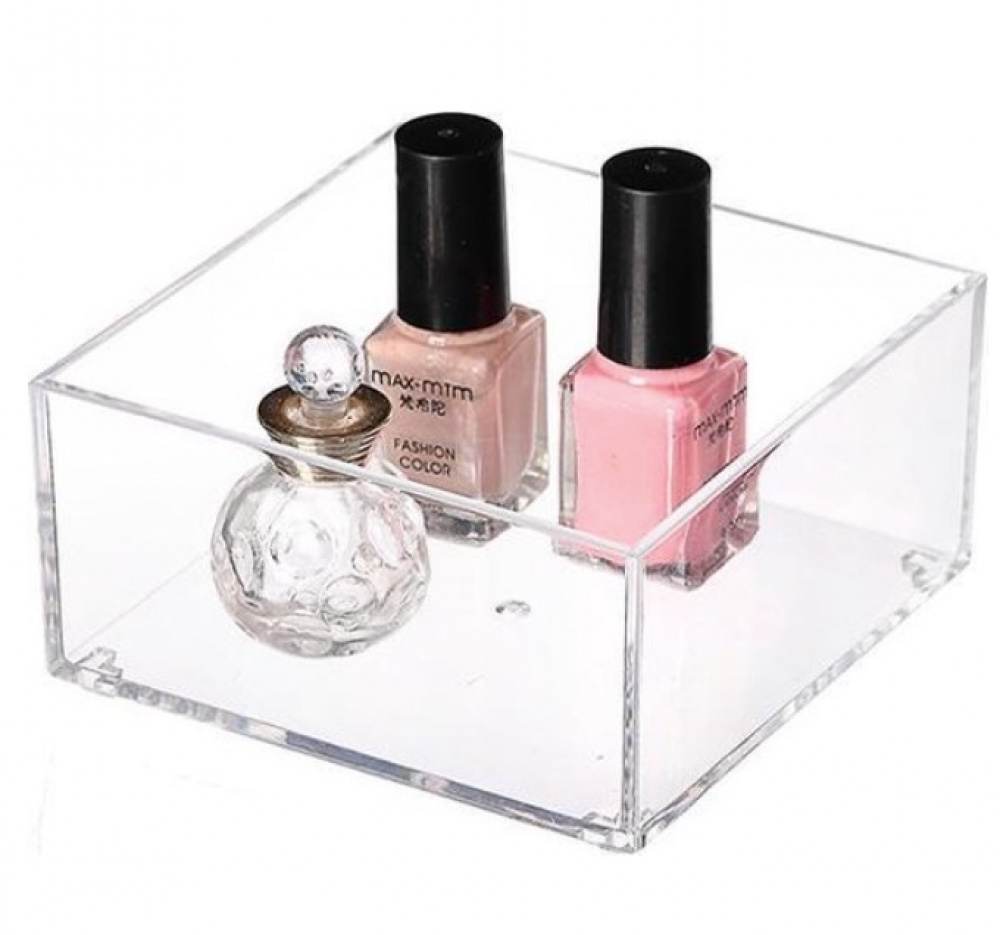 Storage tray, Stackable, SELENA ORGANISER XS, 9,6 x 9,6 x H 4,8 cm, Clear in the group Storage / Storage boxes at SmartaSaker.se (40701)
