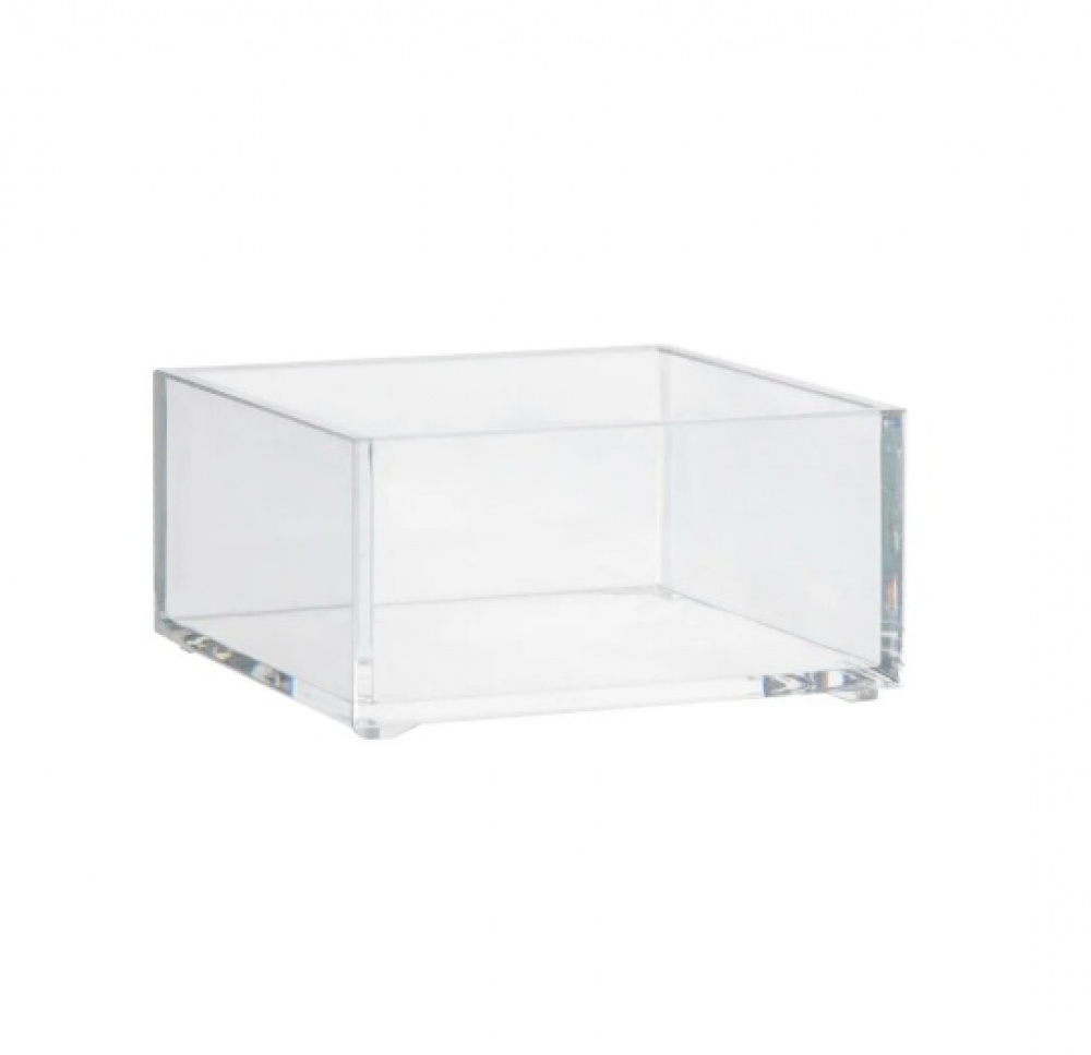 Storage tray, Stackable, SELENA ORGANISER XS, 9,6 x 9,6 x H 4,8 cm, Clear in the group Storage / Storage boxes at SmartaSaker.se (40701)