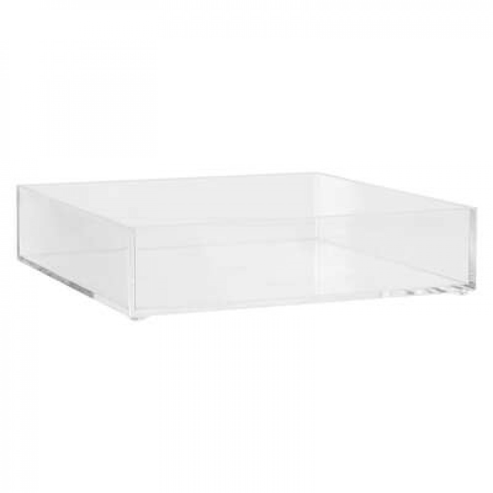 Storage tray, Stackable, SELENA ORGANISER SQUARE, 20 x 20 x H 4,8 cm, Clear in the group Storage / Storage boxes at SmartaSaker.se (40704)
