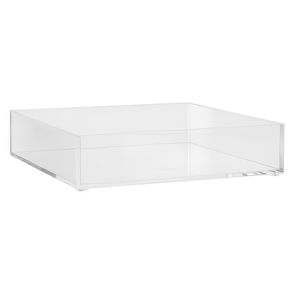 Storage tray, Stackable, SELENA ORGANISER SQUARE, 20 x 20 x H 4,8 cm, Clear in the group Storage / Storage boxes at SmartaSaker.se (40704)