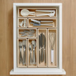 Storage Tray, THE HOME EDIT SMALL DRAWER ORGANIZER, 7,6 x 15,2 x H 5,1 cm, Nature