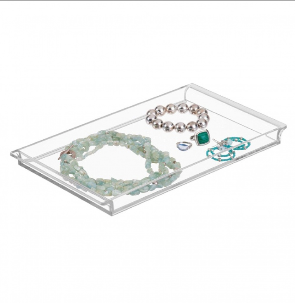 Storage Tray, VANITY TRAY, 30,5 x 18 cm, Clear in the group Storage / Bathroom storage at SmartaSaker.se (40710)