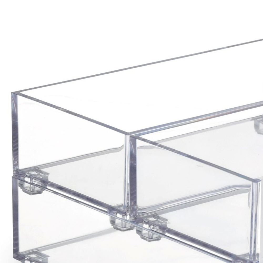 Storage trays, Set of 3, K-SYSTEM RECTANGULAR SET K1 + K3 + K4 , Clear in the group Storage / Bathroom storage at SmartaSaker.se (40712)