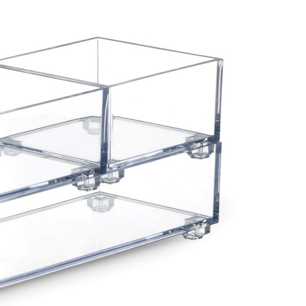 Storage trays, Set of 3, K-SYSTEM RECTANGULAR SET K1 + K3 + K4 , Clear in the group Storage / Bathroom storage at SmartaSaker.se (40712)