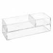 Storage trays, Stackable, Set of 3 SELENA ORGANISERS, Clear  Storage trays, Stackable, Set of 3 SELENA ORGANISERS, Clear