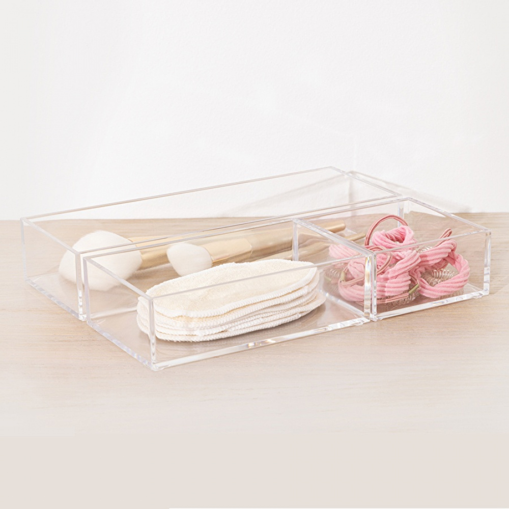 Storage trays, Stackable, Set of 3 SELENA ORGANISERS, Clear in the group Storage / Storage boxes at SmartaSaker.se (40713)