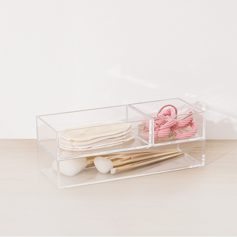 Storage trays, Stackable, Set of 3 SELENA ORGANISERS, Clear in the group Storage / Storage boxes at SmartaSaker.se (40713)