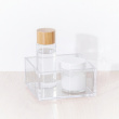 Storage trays, Stackable, Set of 3 SELENA ORGANISERS, Clear  Storage trays, Stackable, Set of 3 SELENA ORGANISERS, Clear