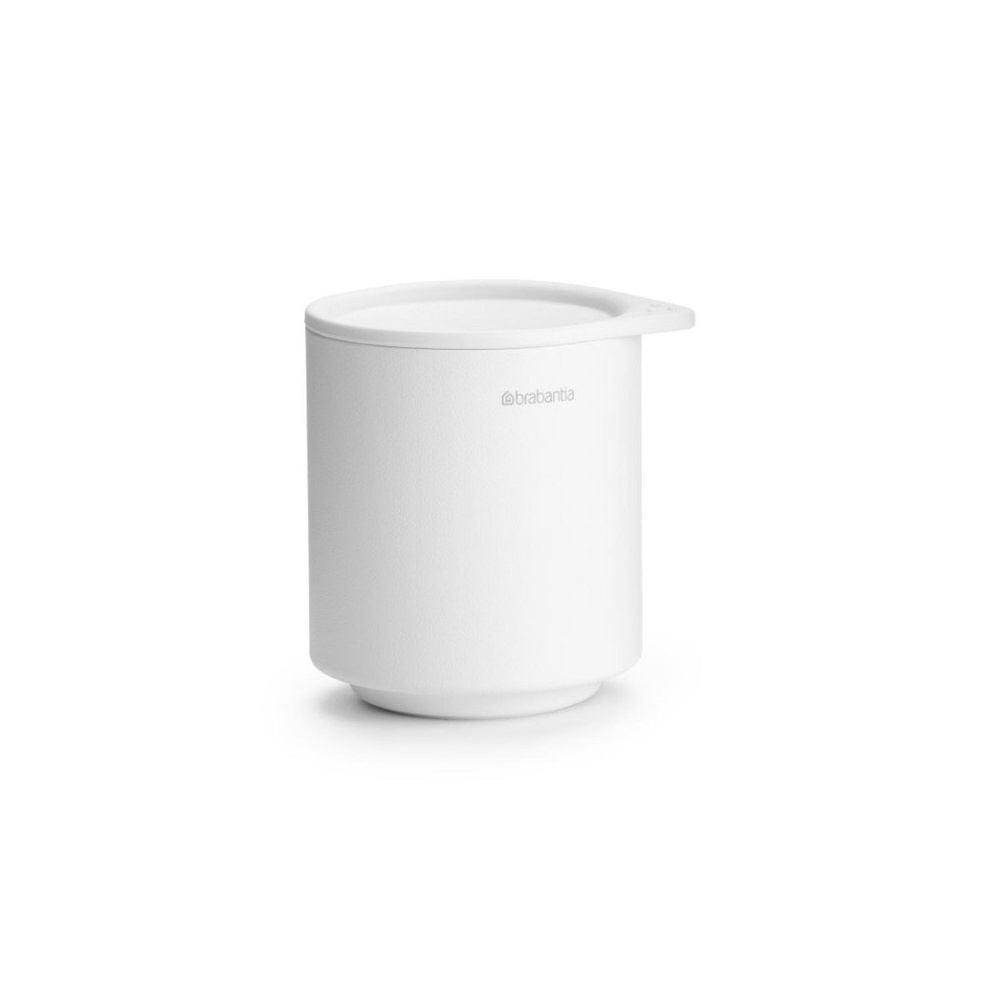 Storage pot in metal, BRABANTIA MINDSET, Ø 8 x H 9,5 cm, White in the group Storage / Bathroom storage / Makeup storage at SmartaSaker.se (40715)