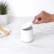 Storage pot in metal, BRABANTIA MINDSET, Ø 8 x H 9,5 cm, White Storage pot in metal, BRABANTIA MINDSET, Ø 8 x H 9,5 cm, White