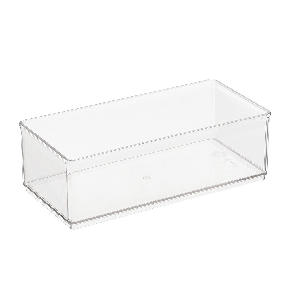 Storage Box, THE HOME EDIT LARGE BIN ORGANIZER, 24,1 x 12,1 x H 8,3 cm, Transparent in the group Storage / Storage boxes / Mini organizers at SmartaSaker.se (40719)