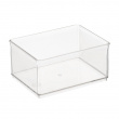 Storage Box, THE HOME EDIT MEDIUM BIN ORGANIZER, 16,5 x 12,1 x H 8,3 cm, Transparent Storage Box, THE HOME EDIT MEDIUM BIN ORGANIZER, 16,5 x 12,1 x H 8,3 cm, Transparent