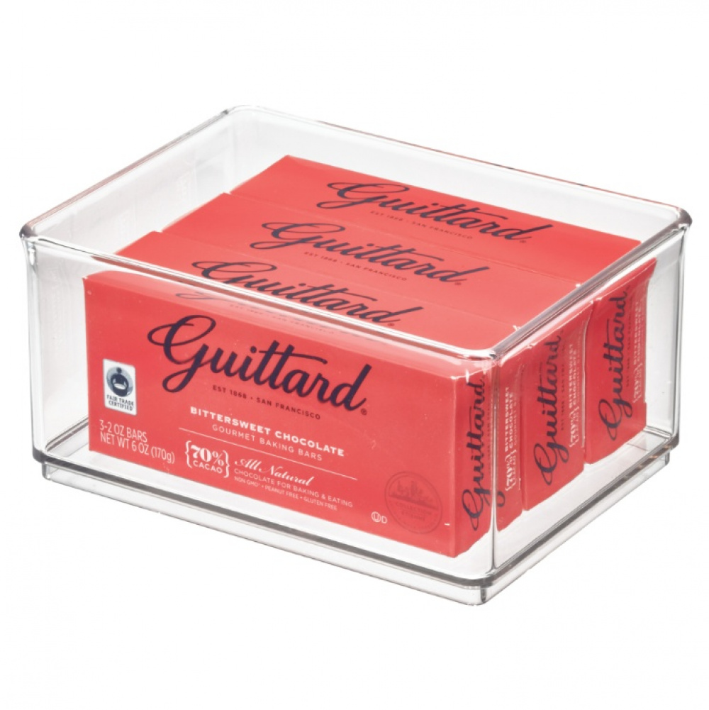 Storage Box, THE HOME EDIT MEDIUM BIN ORGANIZER, 16,5 x 12,1 x H 8,3 cm, Transparent in the group Storage / Storage boxes / Mini organizers at SmartaSaker.se (40720)