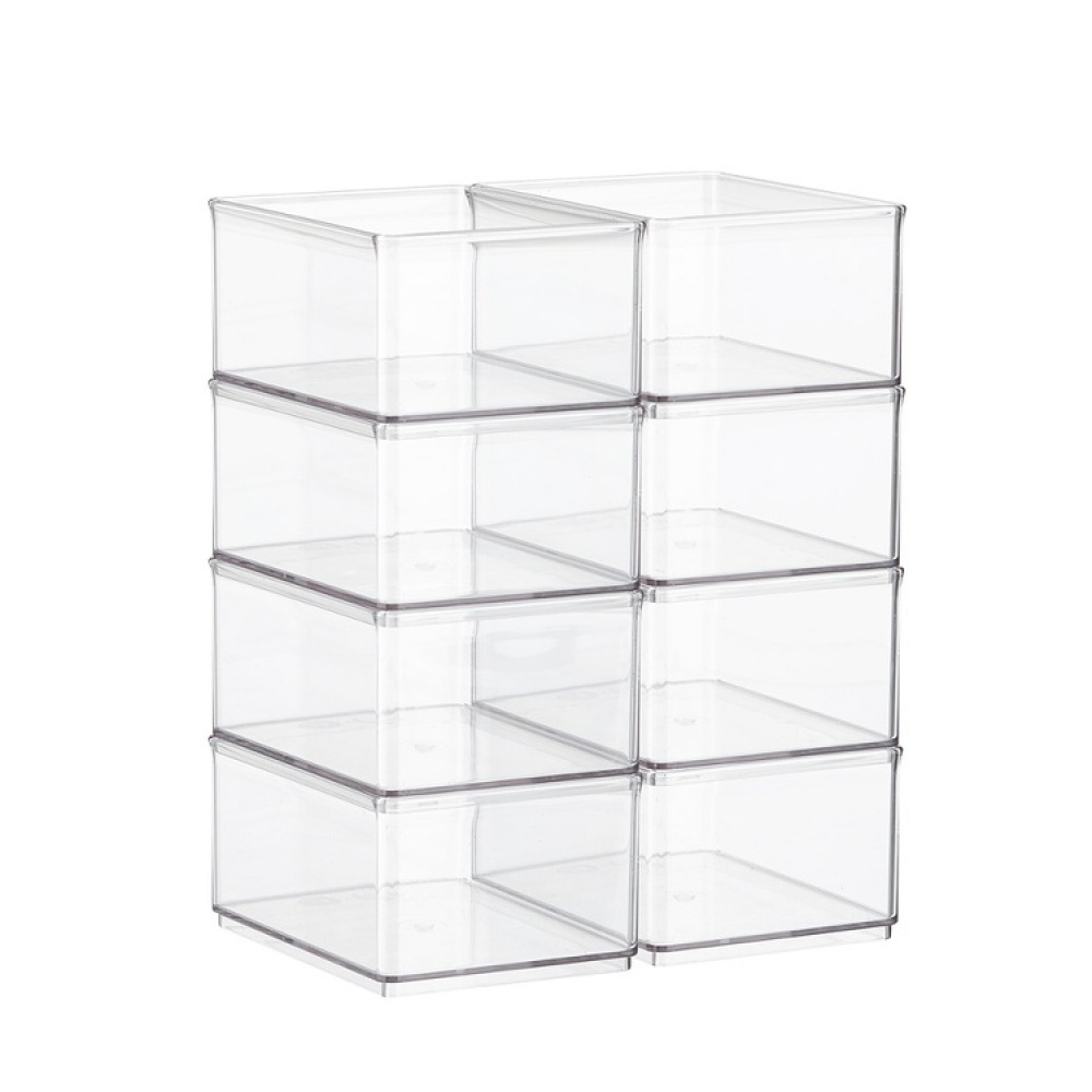 Storage Box, THE HOME EDIT MEDIUM BIN ORGANIZER, 16,5 x 12,1 x H 8,3 cm, Transparent in the group Storage / Storage boxes / Mini organizers at SmartaSaker.se (40720)