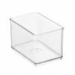 Storage Box, THE HOME EDIT SMALL BIN ORGANIZER, 12,1 x 8,3 x H 8,3 cm,, Transparent Storage Box, THE HOME EDIT SMALL BIN ORGANIZER, 12,1 x 8,3 x H 8,3 cm,, Transparent