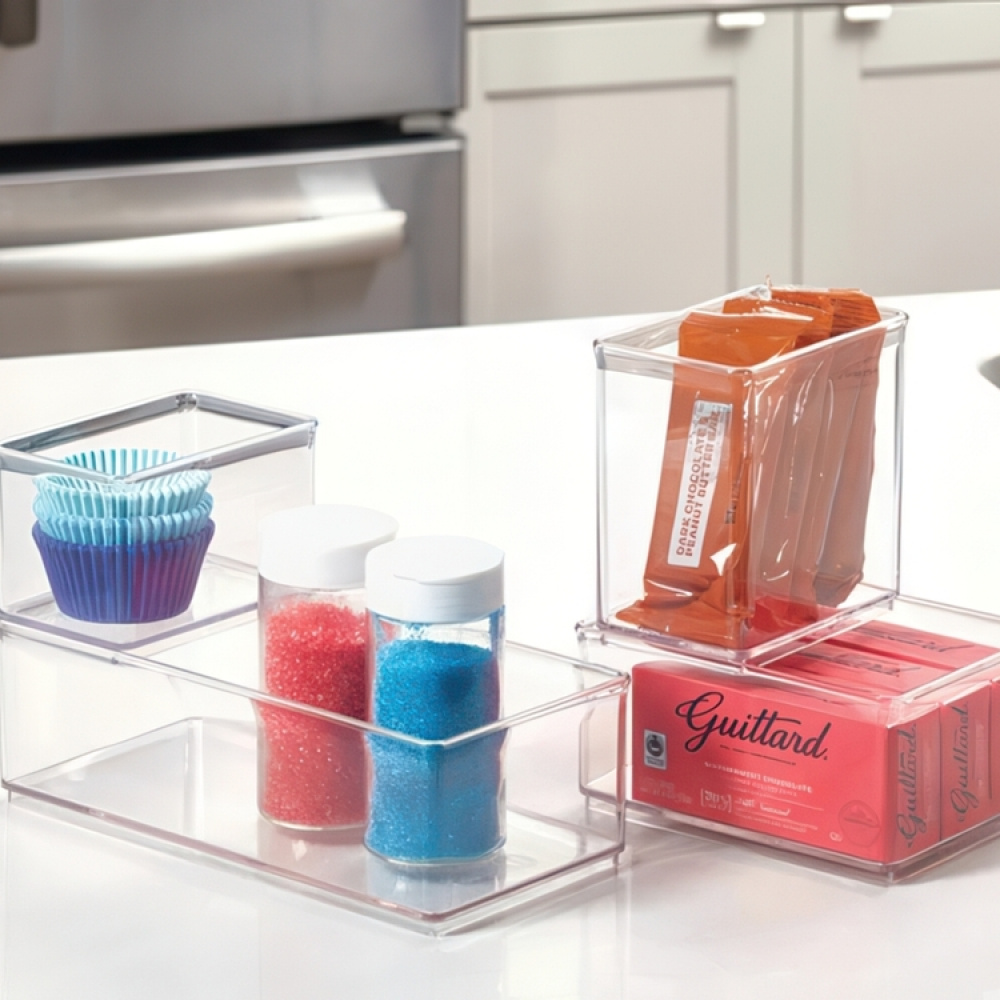 Storage Box, THE HOME EDIT TALL BIN ORGANIZER, 12,1 x 8,3 x H 12,7 cm, Clear in the group Storage / Storage boxes / Mini organizers at SmartaSaker.se (40722)