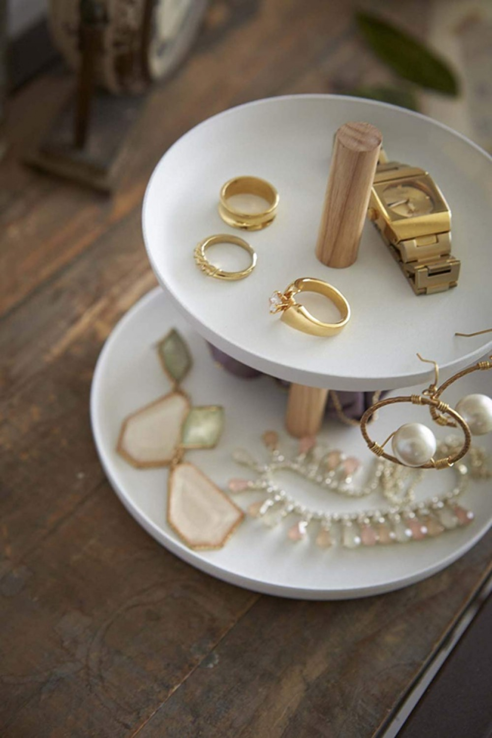  Accessories tray, TOSCA, Yamazaki, White in the group Storage / Bedroom storage / Jewelry storage at SmartaSaker.se (40723)