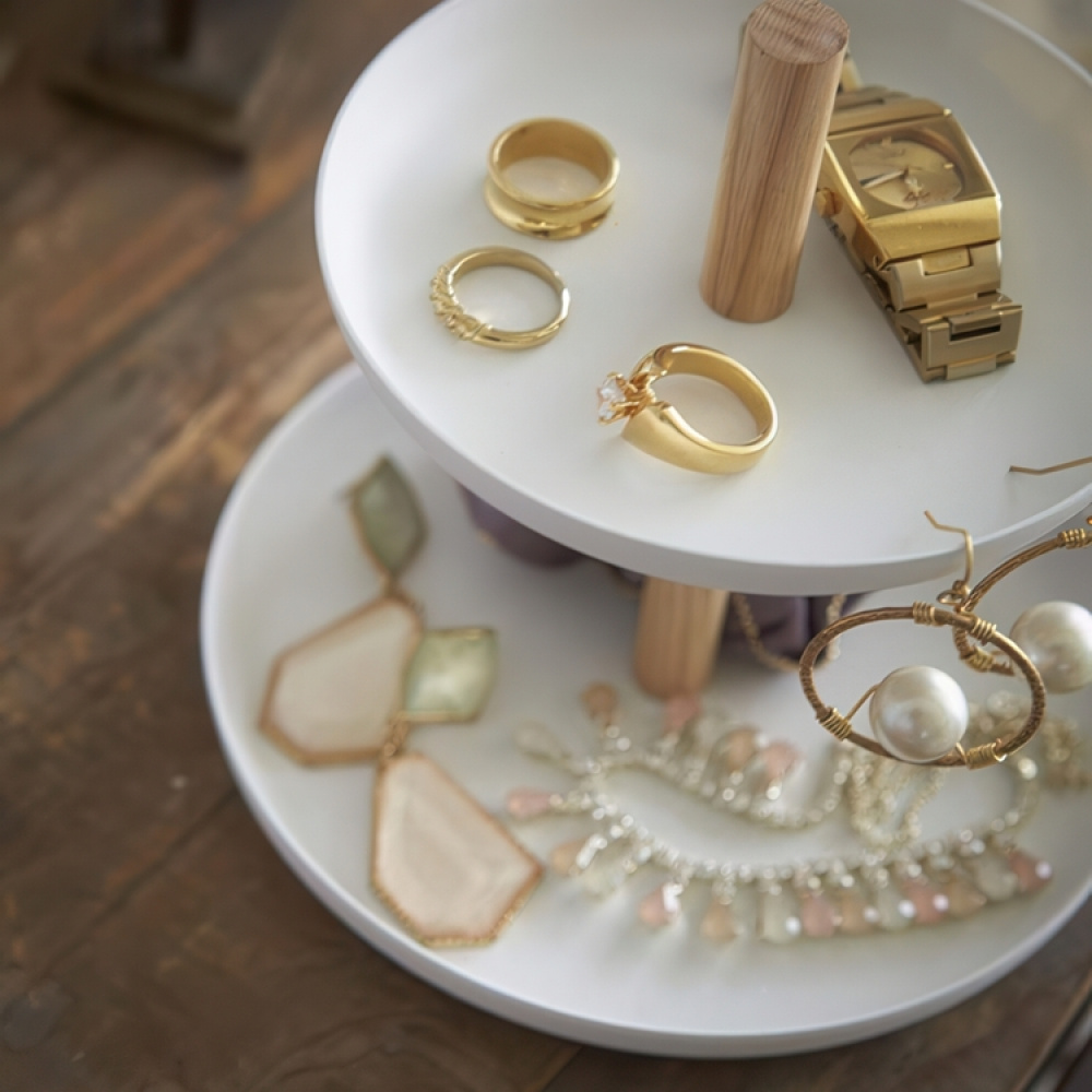 Round jewellery storage, Yamazaki in the group Storage / Bedroom storage / Jewelry storage at SmartaSaker.se (40723)