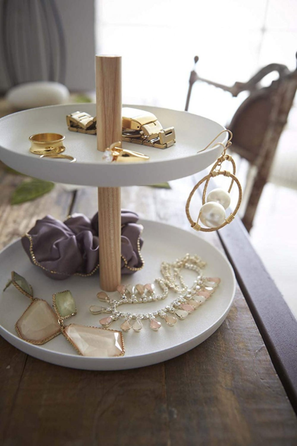  Accessories tray, TOSCA, Yamazaki, White in the group Storage / Bedroom storage / Jewelry storage at SmartaSaker.se (40723)