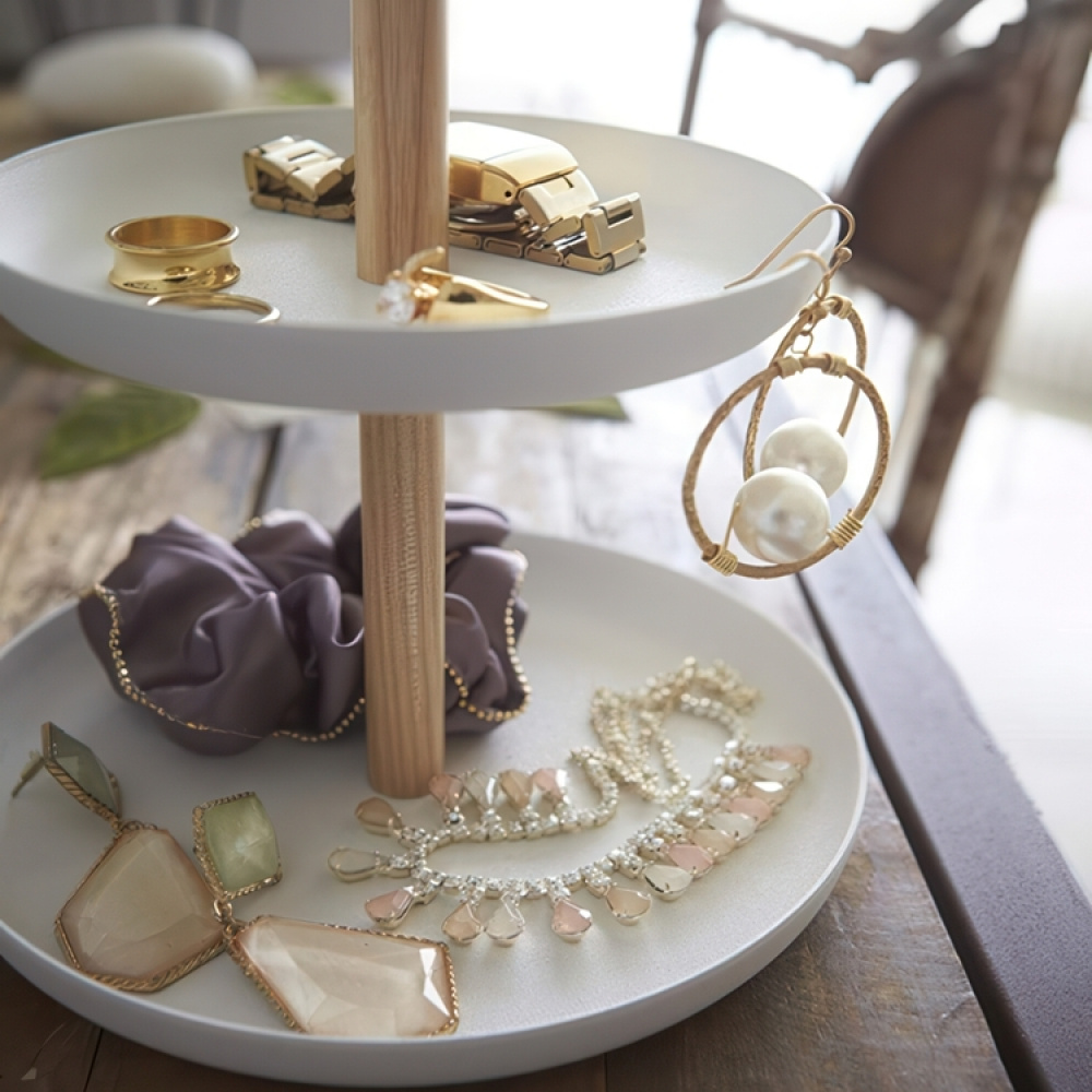 Round jewellery storage, Yamazaki in the group Storage / Bedroom storage / Jewelry storage at SmartaSaker.se (40723)