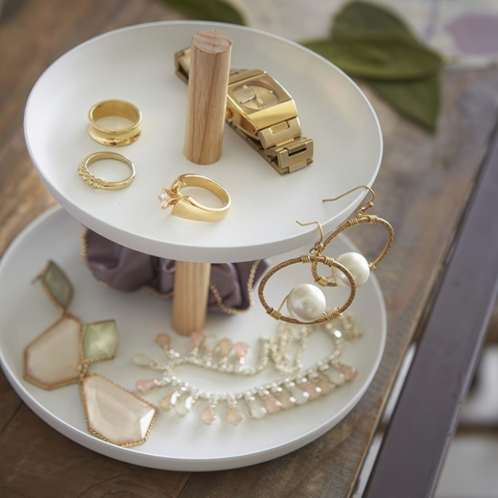 Round jewellery storage, Yamazaki in the group Storage / Bedroom storage / Jewelry storage at SmartaSaker.se (40723)