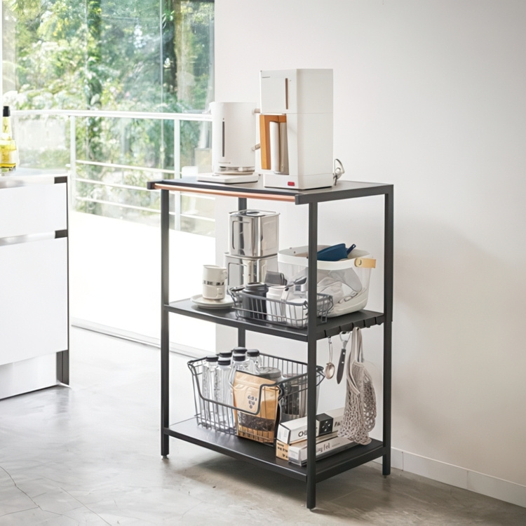 Metal Shelf, TOWER 3-TIERED RACK, 60 x 46,5 x H 90 cm, Yamazaki in the group Storage / Hallway storage at SmartaSaker.se (40730)
