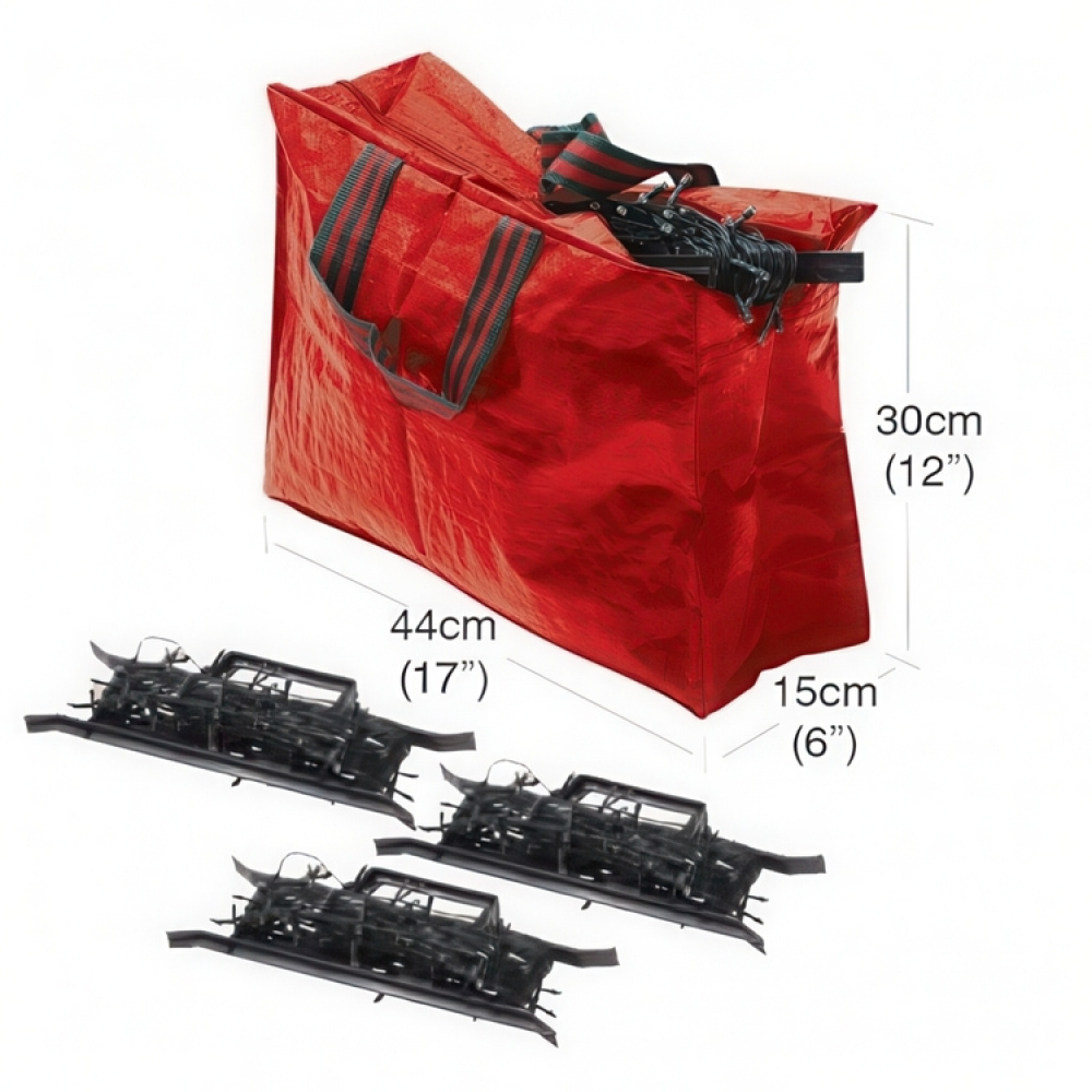 Cable Winders, Set of 3 + Storage Bag, LIGHTNING STORAGE, Red / Black in the group Storage / Storage room and garage / Storage bags at SmartaSaker.se (40732)