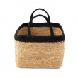 Storage basket, See grass and Jute, LARGE PANIER DE RANGEMENT, 34 x 23 x H 18 cm, Nature / Black Storage basket, See grass and Jute, LARGE PANIER DE RANGEMENT, 34 x 23 x H 18 cm, Nature / Black