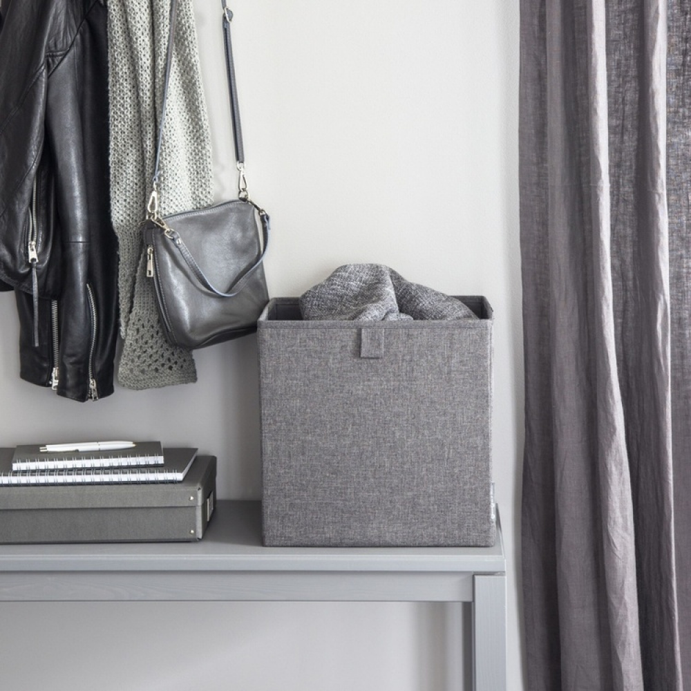 Storage basket, BIGSO CUBE, 31,5 x H 31,5 cm, Grey in the group Storage / Storage boxes / BigSo storage boxes at SmartaSaker.se (40739)