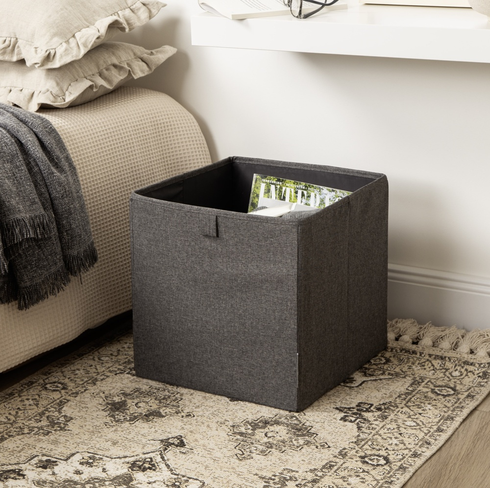 Storage basket, BIGSO CUBE, 31,5 x H 31,5 cm, Grey in the group Storage / Storage boxes / BigSo storage boxes at SmartaSaker.se (40739)