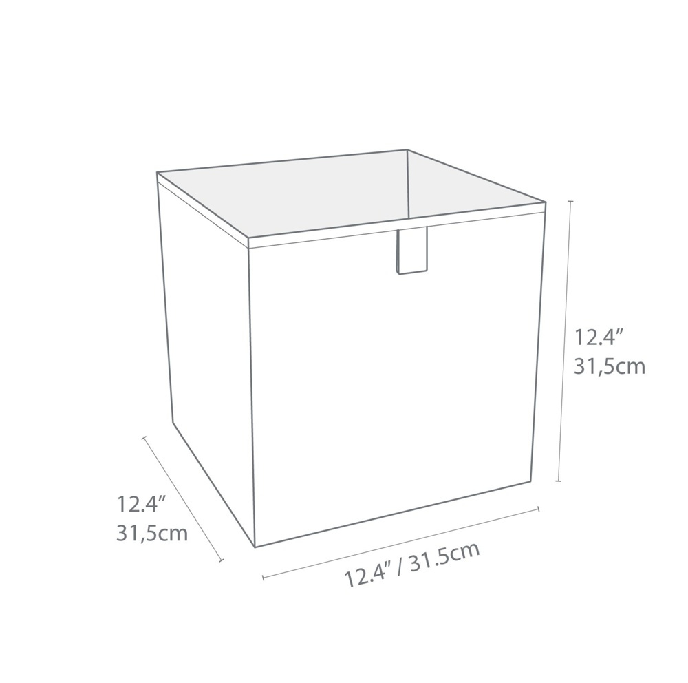 Storage basket, BIGSO CUBE, 31,5 x H 31,5 cm, Beige in the group Storage / Storage boxes / BigSo storage boxes at SmartaSaker.se (40741)