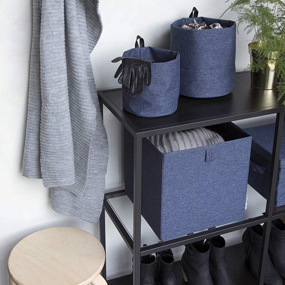 Storage basket, BIGSO CUBE, 31,5 x H31,5 cm, Blue in the group Storage / Storage boxes at SmartaSaker.se (40742)