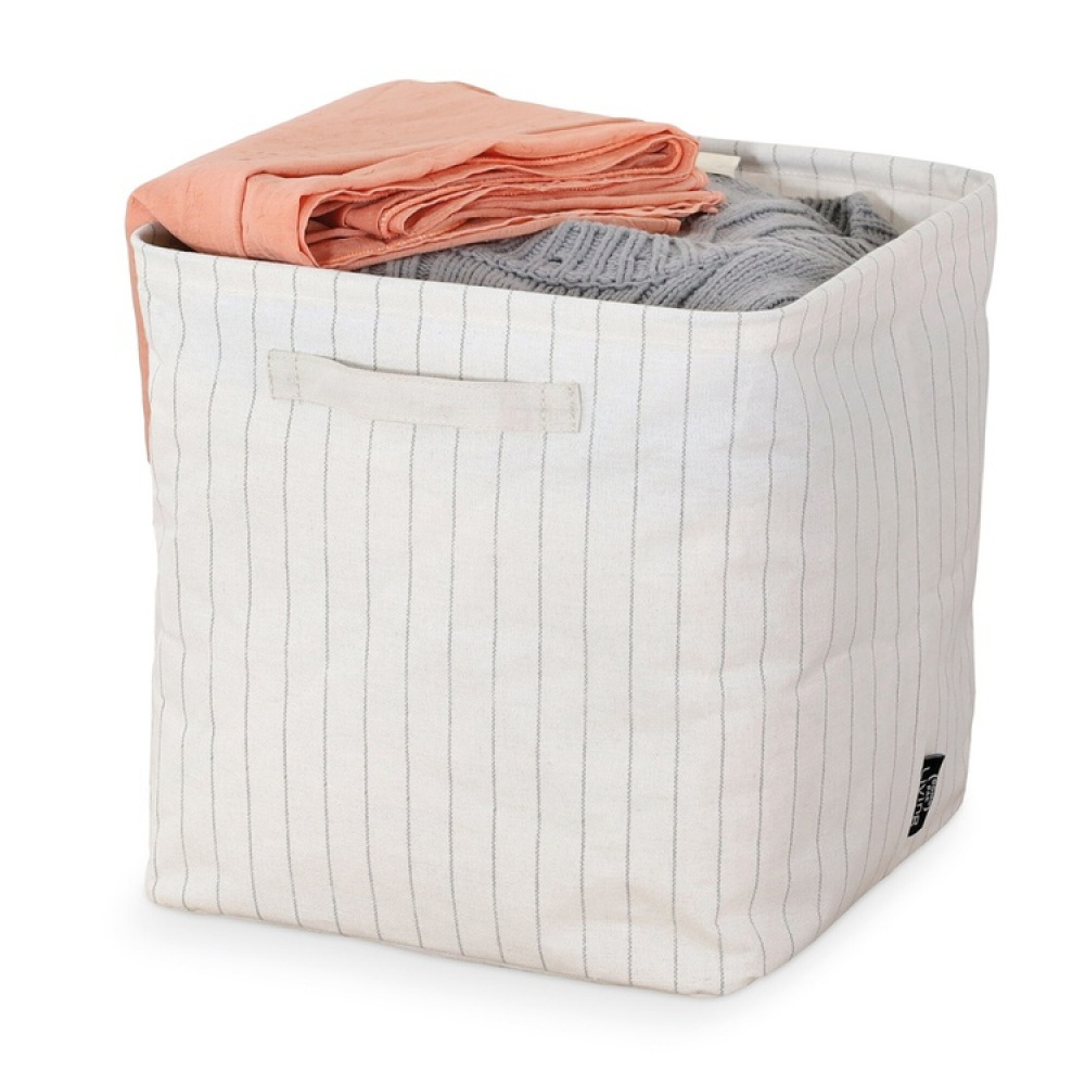 Storage Basket, Cube, TIVOLI COLLECTION, 30 x 30 x H 30 cm, Off White in the group Storage / Children’s room storage at SmartaSaker.se (40747)