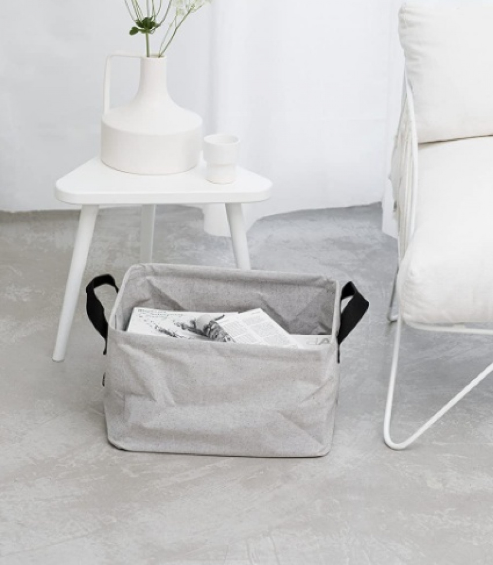 Storage Basket, Foldable, BRABANTIA, 37 x 44 x H 26 cm, Beige-Grey in the group Storage / Wardrobe storage / Sorting boxes at SmartaSaker.se (40748)
