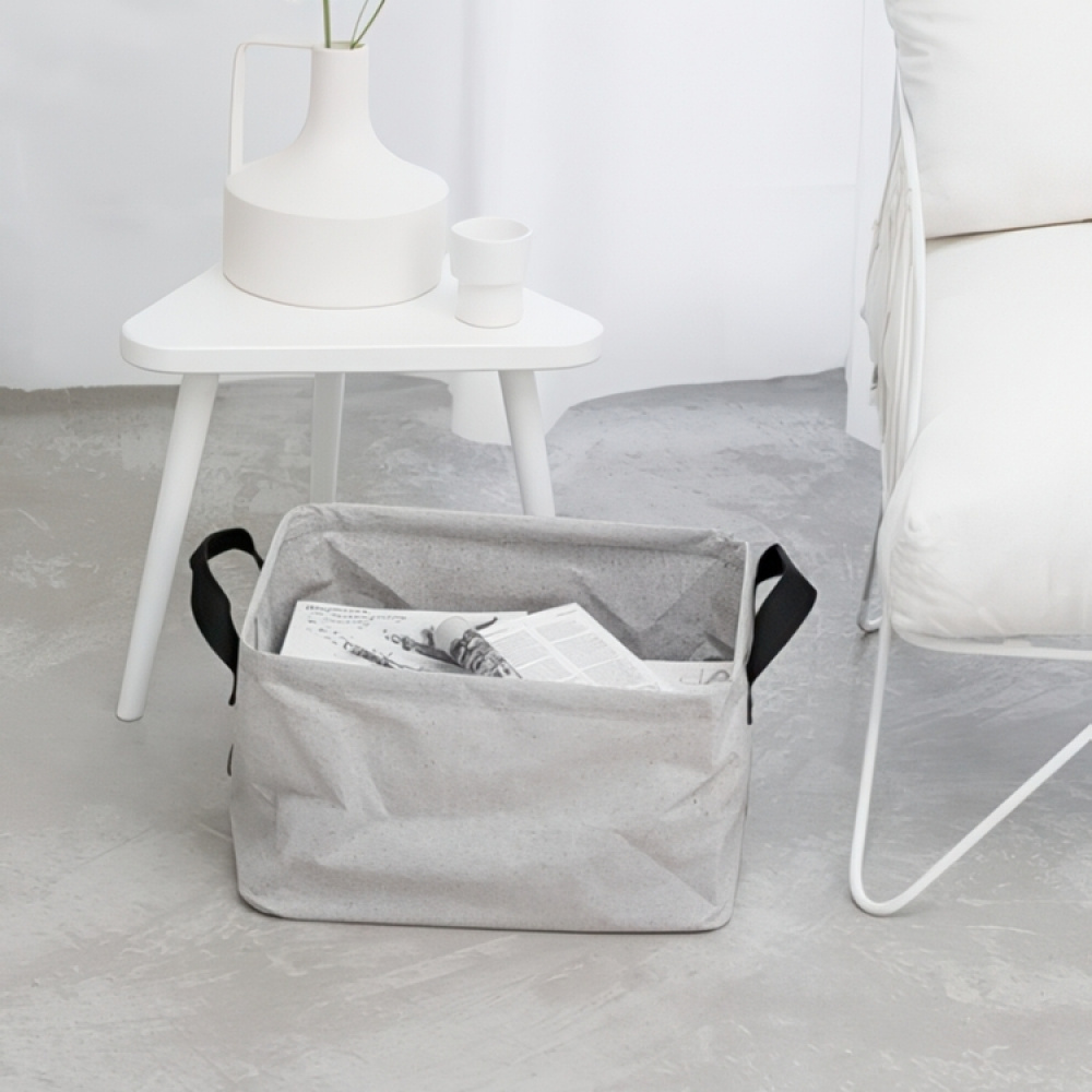 Storage Basket, Foldable, BRABANTIA, 37 x 44 x H 26 cm, Beige-Grey in the group Storage / Wardrobe storage / Sorting boxes at SmartaSaker.se (40748)