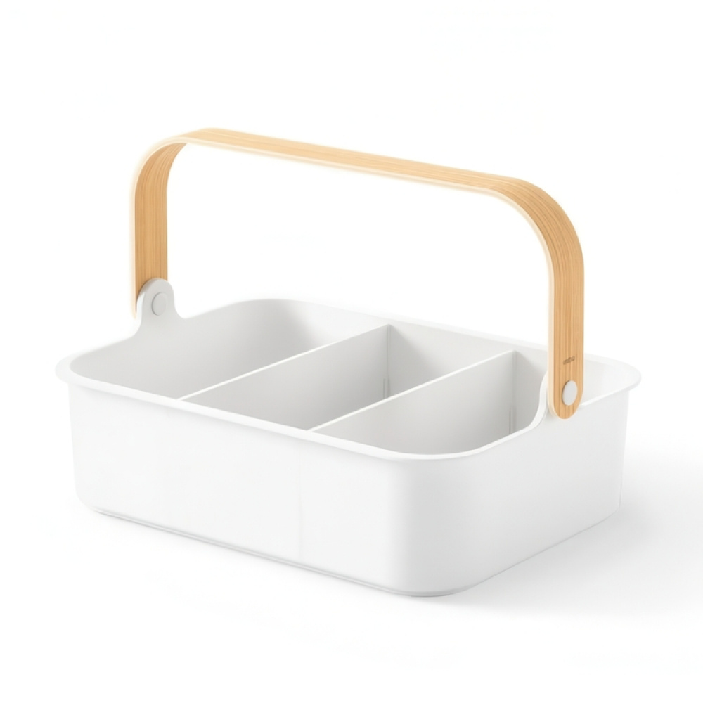 Basket, UMBRA LARGE BELLWOOD BIN, 36 x 26 x H 13 cm, White / Nature in the group Storage / Cleaning and waste sorting / Cleaning baskets at SmartaSaker.se (40751)