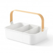 Basket, UMBRA LARGE BELLWOOD BIN, 36 x 26 x H 13 cm, White / Nature Basket, UMBRA LARGE BELLWOOD BIN, 36 x 26 x H 13 cm, White / Nature