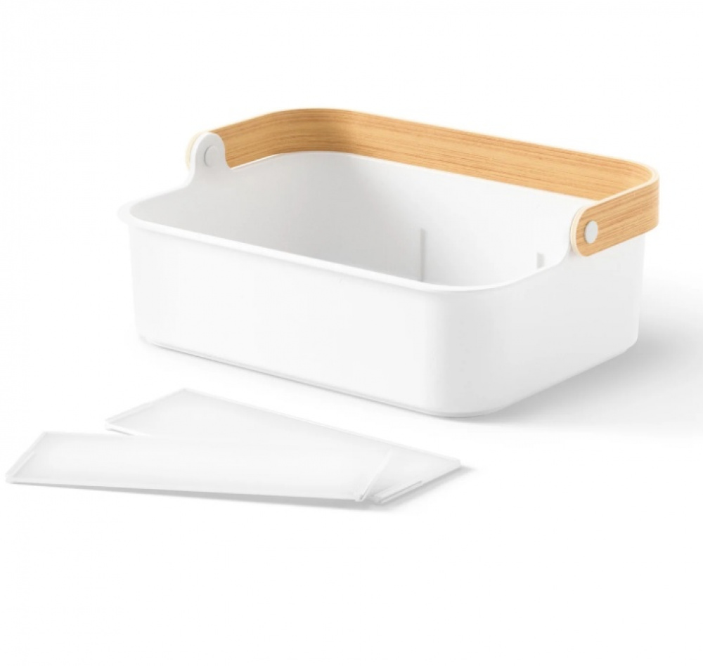 Basket, UMBRA LARGE BELLWOOD BIN, 36 x 26 x H 13 cm, White / Nature in the group Storage / Cleaning and waste sorting / Cleaning baskets at SmartaSaker.se (40751)