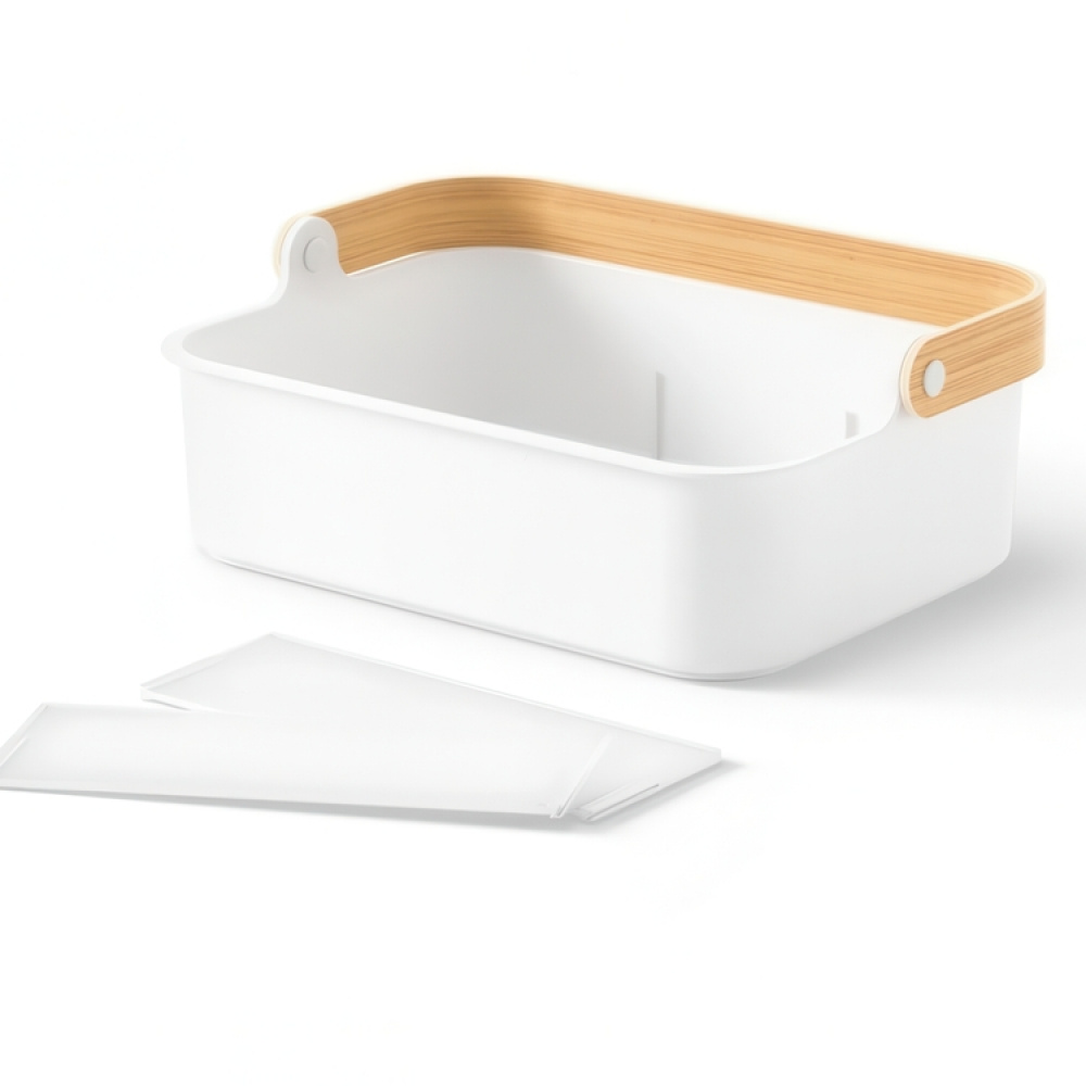 Basket, UMBRA LARGE BELLWOOD BIN, 36 x 26 x H 13 cm, White / Nature in the group Storage / Cleaning and waste sorting / Cleaning baskets at SmartaSaker.se (40751)