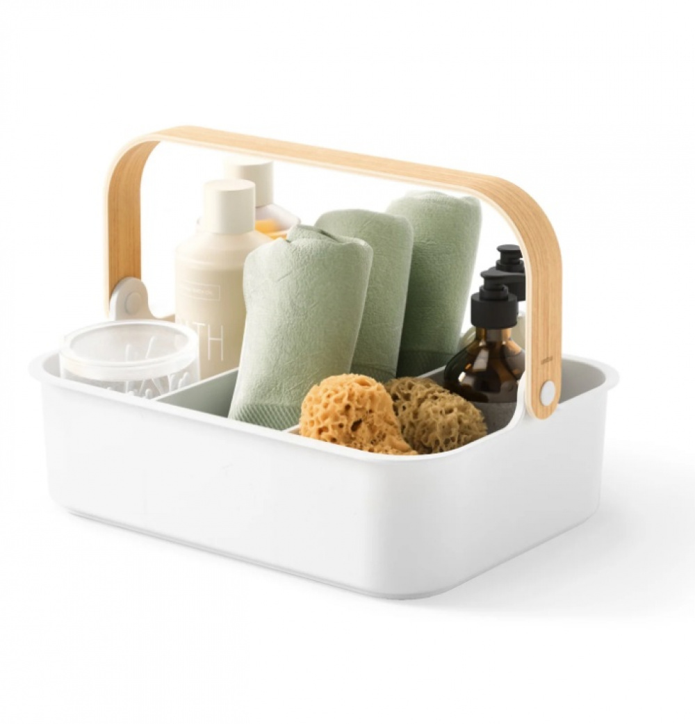 Basket, UMBRA LARGE BELLWOOD BIN, 36 x 26 x H 13 cm, White / Nature in the group Storage / Cleaning and waste sorting / Cleaning baskets at SmartaSaker.se (40751)