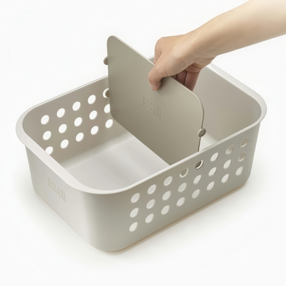 Storage Basket, , EASY STORE LARGE, 24 x 35 x H 15,8 cm , Joseph Joseph, Light grey in the group Storage / Storage boxes / JosephJoseph storage boxes at SmartaSaker.se (40752)