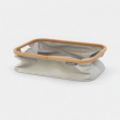 Storage Basket with Bamboo Rim, Foldable, BRABANTIA, 36 x 54 x H 26,5 cm, Grey / Nature Storage Basket with Bamboo Rim, Foldable, BRABANTIA, 36 x 54 x H 26,5 cm, Grey / Nature