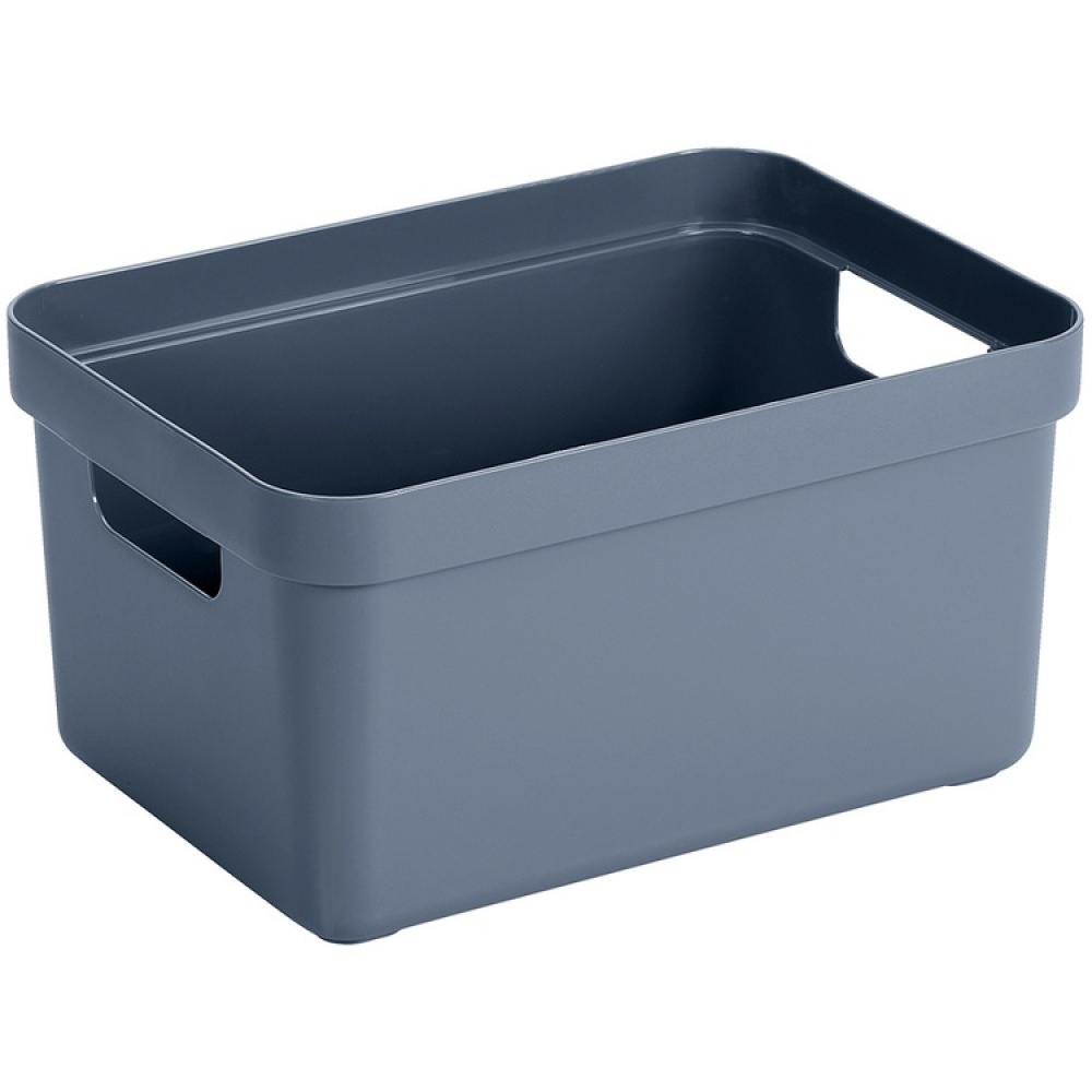Open storage box 13L, Sigma, blue in the group Storage / Storage room and garage / Baskets and buckets at SmartaSaker.se (40758)