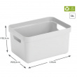 Storage Basket, 13 Liter, SIGMA BASKET MEDIUM, 35 x 24,6 x H18,3 cm, White Storage Basket, 13 Liter, SIGMA BASKET MEDIUM, 35 x 24,6 x H18,3 cm, White