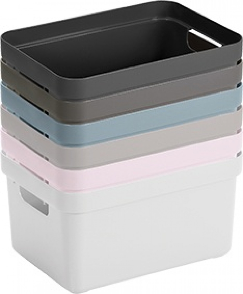 Storage Basket, 13 Liter, SIGMA BASKET MEDIUM, 35 x 24,6 x H18,3 cm, White in the group Storage / Storage boxes at SmartaSaker.se (40760)